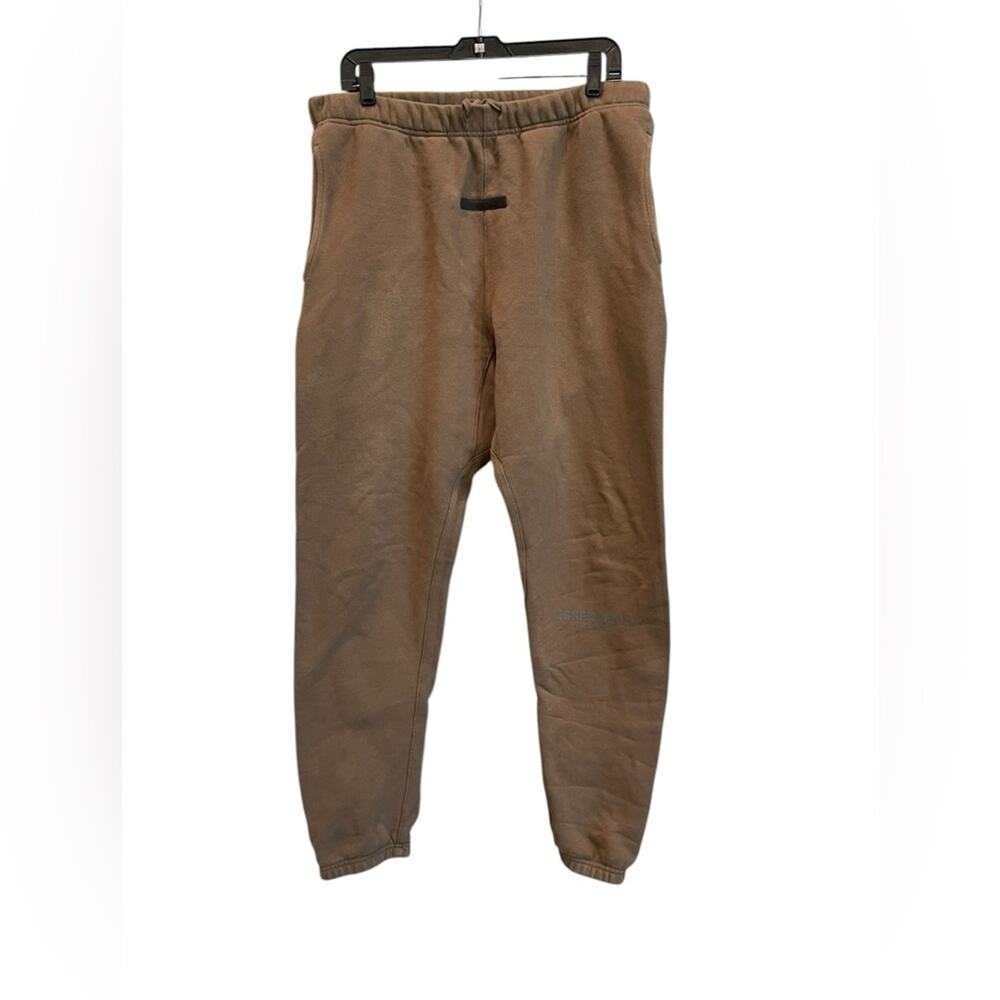 Essentials Tan Joggers for Men size:L